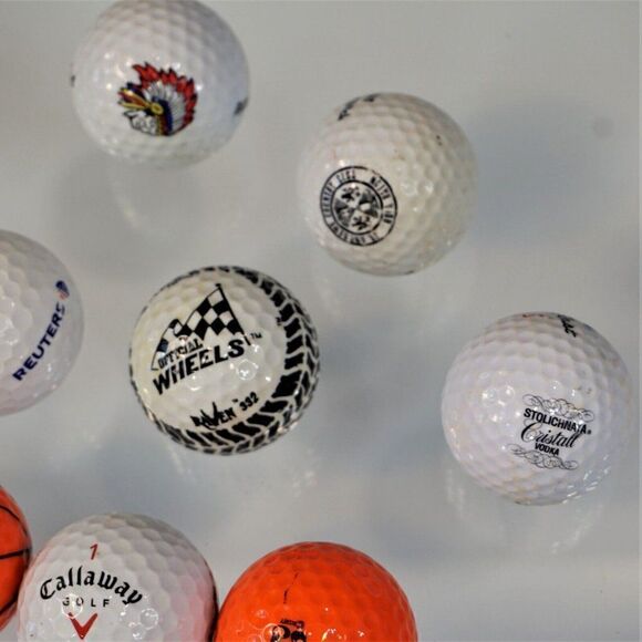 Collectible Golf Balls Stolichnaya Vodka Racing Wheels Disney Big Bertha Reuters - Picture 4 of 11